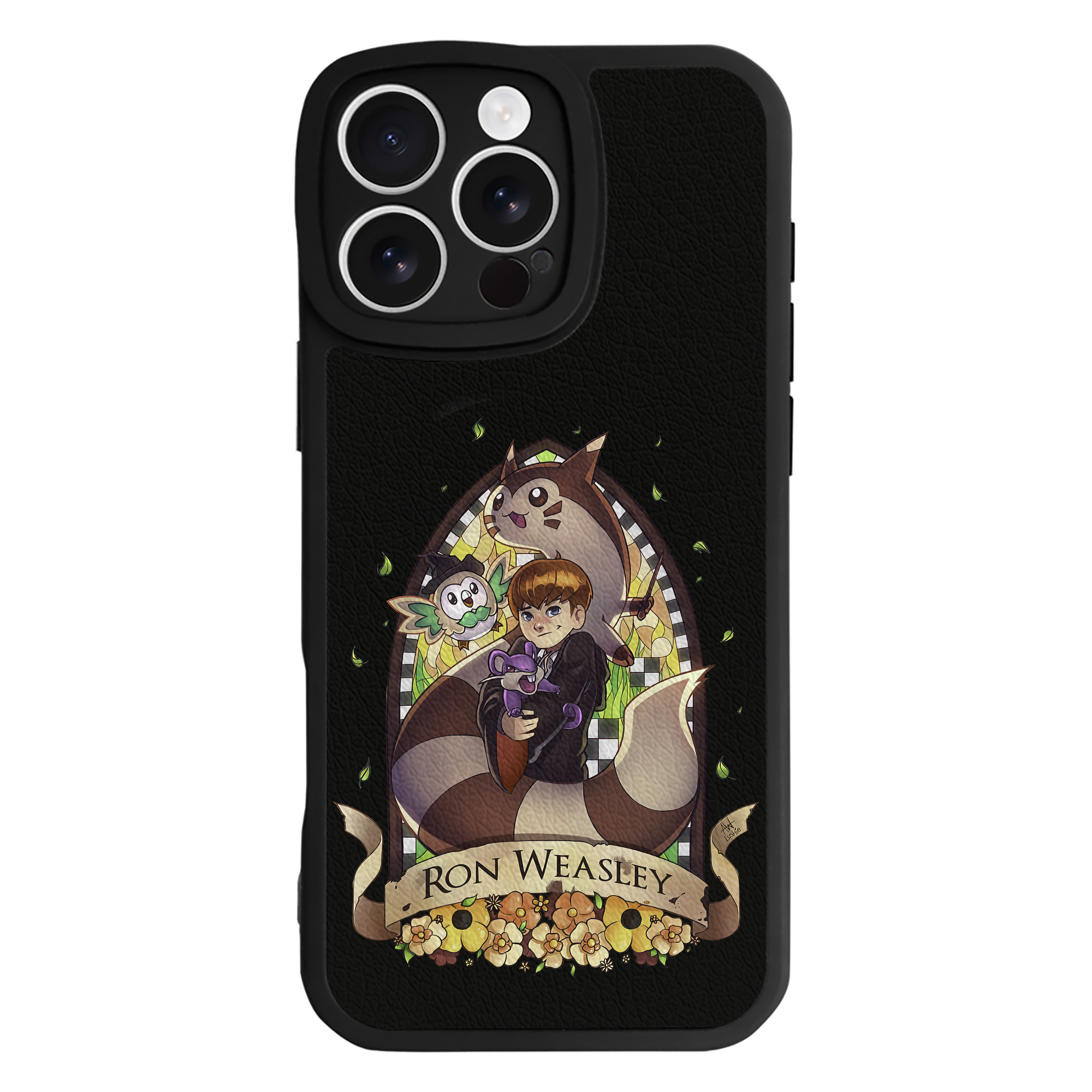 （画像用） Harry Potter ハリー・ポッターシリーズ 【iPhone 16シリーズ対応】シリコンスマホケース（レザー調） 材質：シリコン